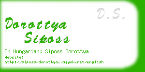 dorottya siposs business card